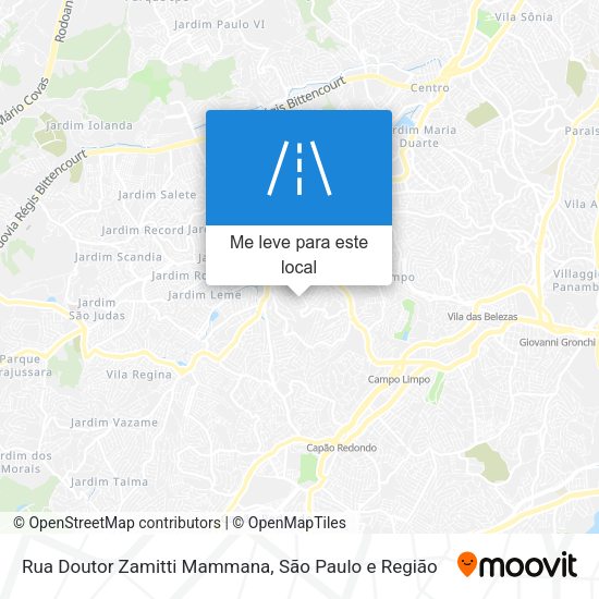 Rua Doutor Zamitti Mammana mapa