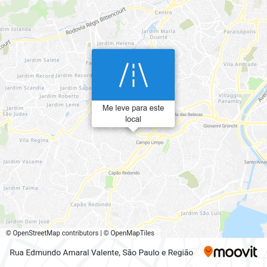 Rua Edmundo Amaral Valente mapa