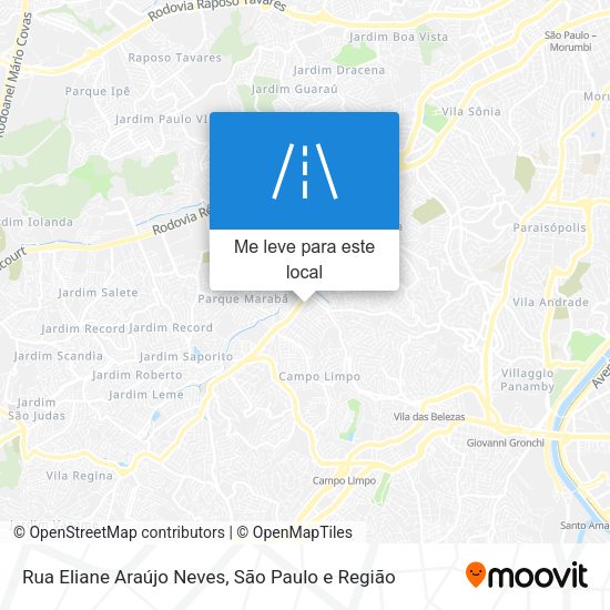 Rua Eliane Araújo Neves mapa