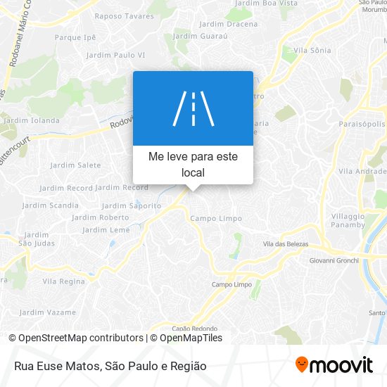 Rua Euse Matos mapa