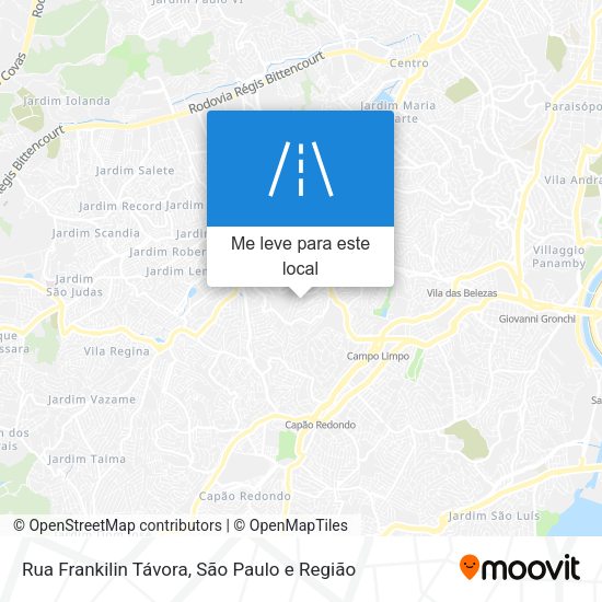 Rua Frankilin Távora mapa