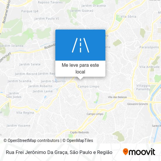 Rua Frei Jerônimo Da Graça mapa