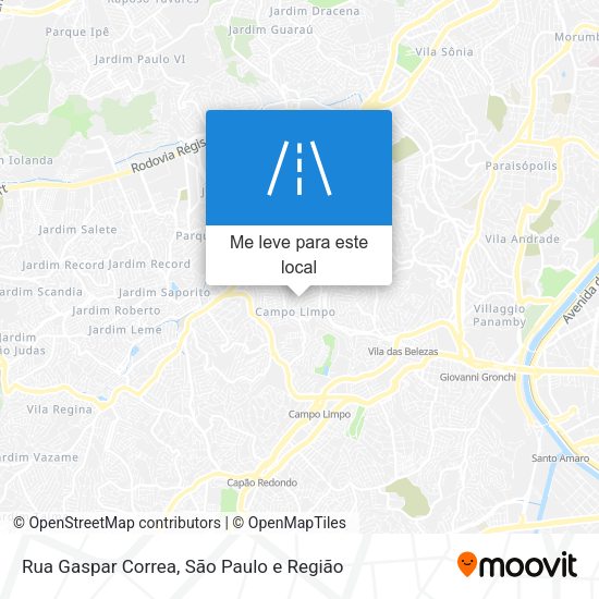 Rua Gaspar Correa mapa