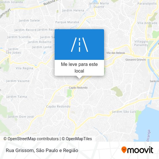 Rua Grissom mapa