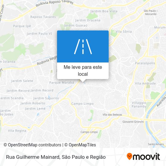 Rua Guilherme Mainard mapa