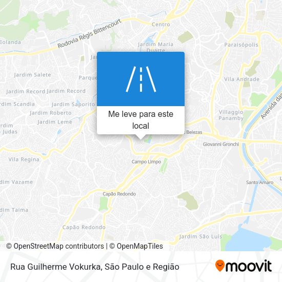 Rua Guilherme Vokurka mapa