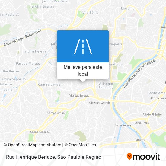 Rua Henrique Berlaze mapa