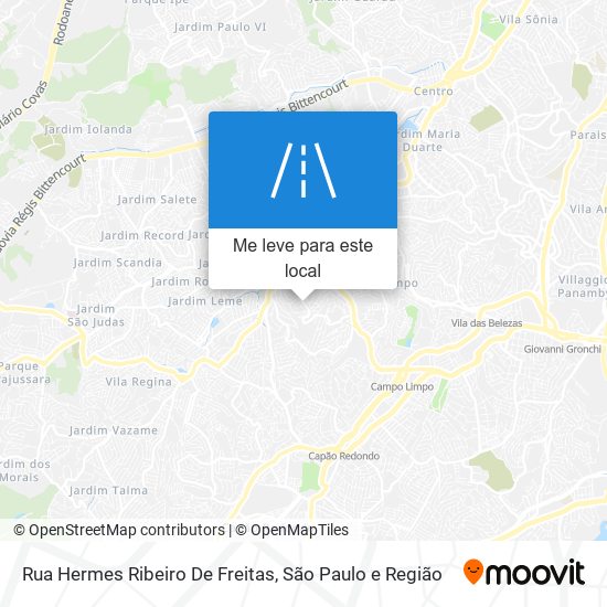 Rua Hermes Ribeiro De Freitas mapa