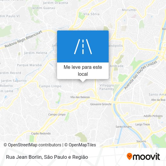 Rua Jean Borlin mapa