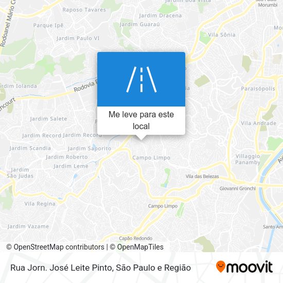 Rua Jorn. José Leite Pinto mapa