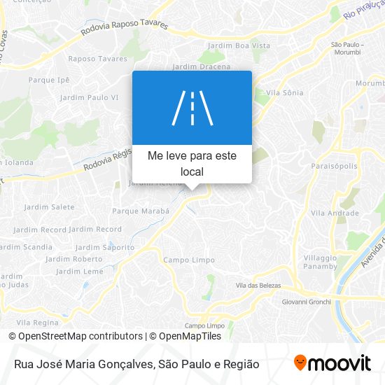 Rua José Maria Gonçalves mapa