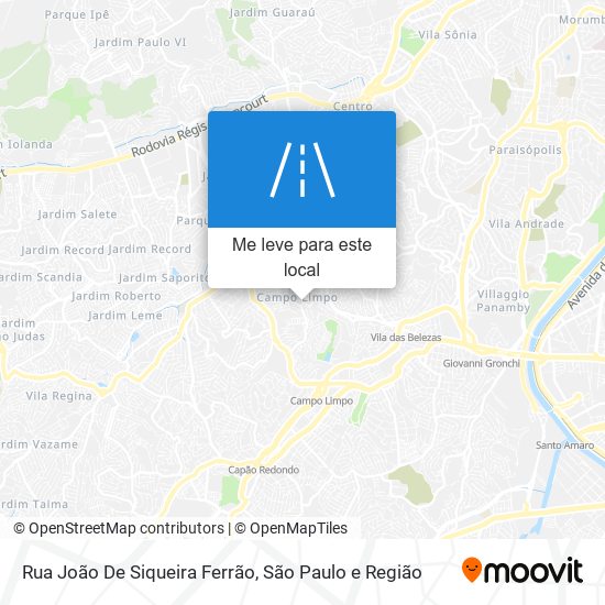 Rua João De Siqueira Ferrão mapa