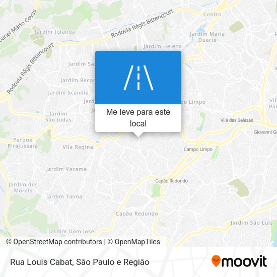Rua Louis Cabat mapa