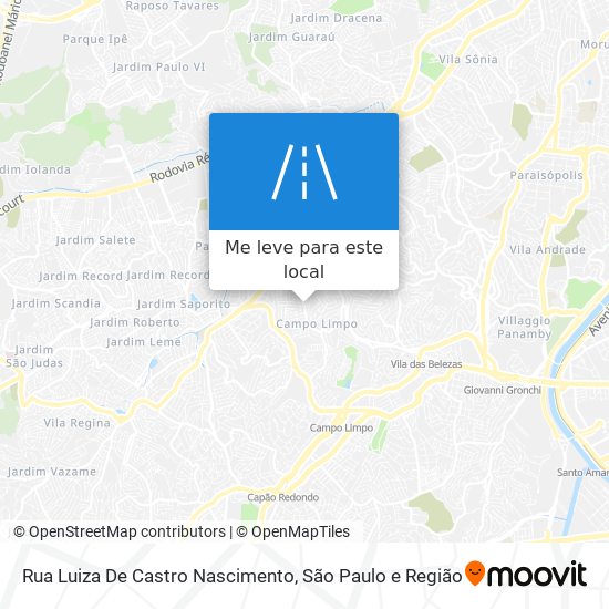 Rua Luiza De Castro Nascimento mapa