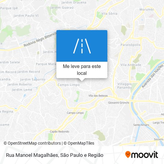 Rua Manoel Magalhães mapa