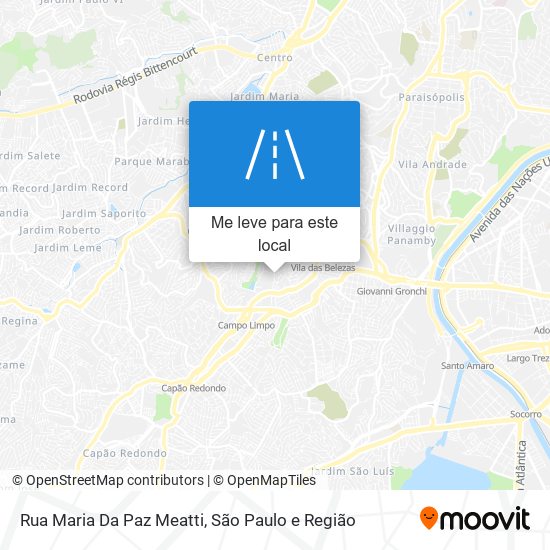 Rua Maria Da Paz Meatti mapa