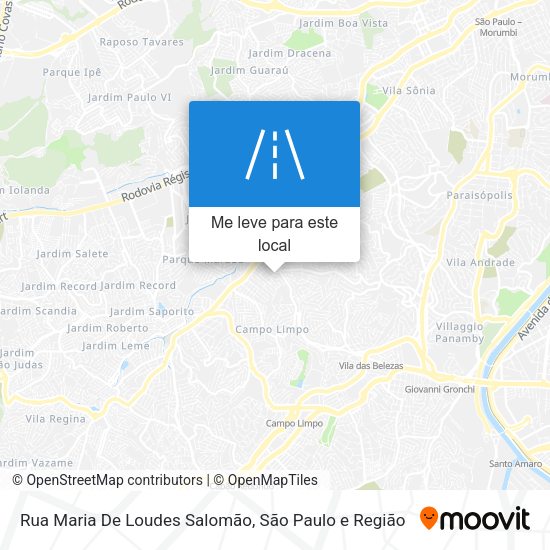 Rua Maria De Loudes Salomão mapa