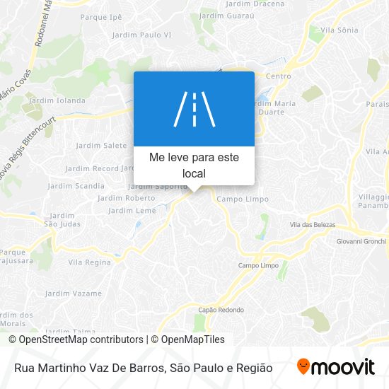 Rua Martinho Vaz De Barros mapa