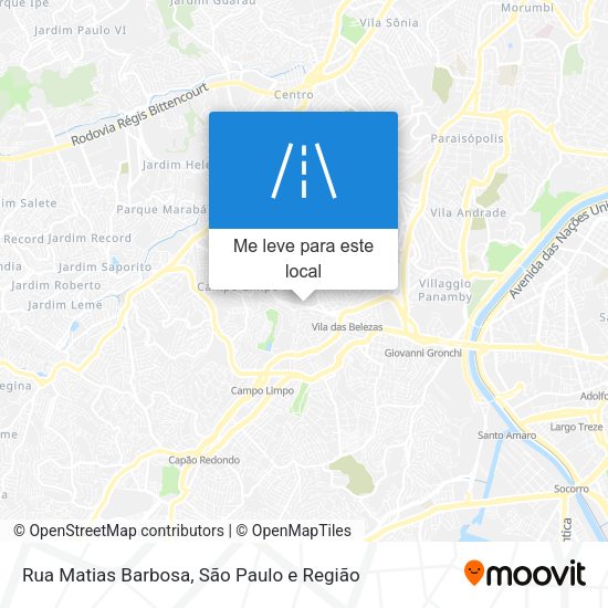 Rua Matias Barbosa mapa