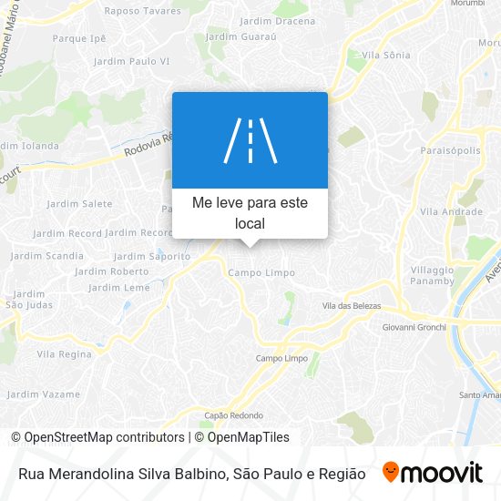 Rua Merandolina Silva Balbino mapa