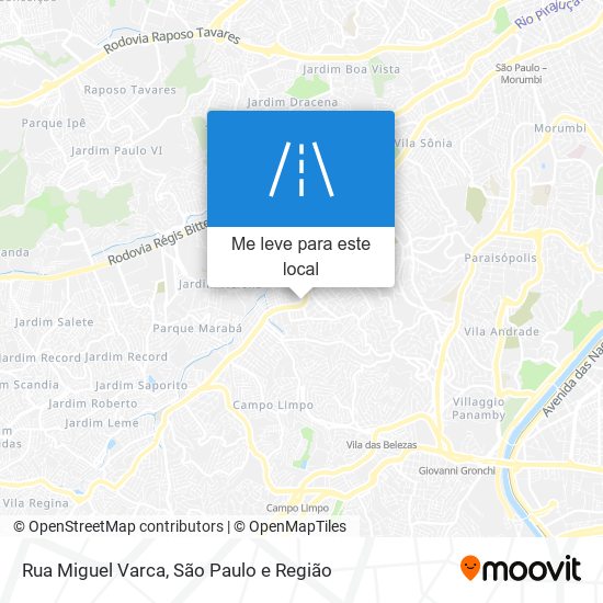 Rua Miguel Varca mapa