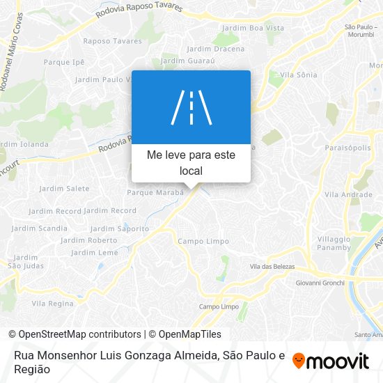 Rua Monsenhor Luis Gonzaga Almeida mapa