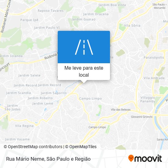 Rua Mário Neme mapa