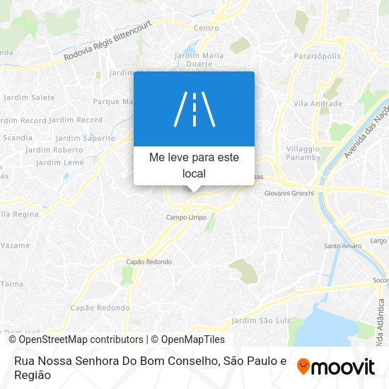Rua Nossa Senhora Do Bom Conselho mapa