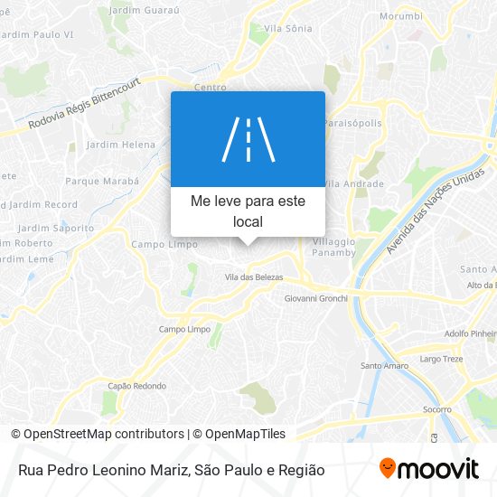 Rua Pedro Leonino Mariz mapa