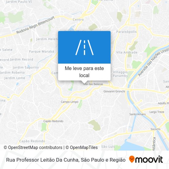 Rua Professor Leitão Da Cunha mapa