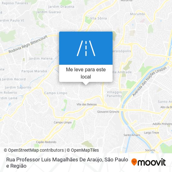 Rua Professor Luís Magalhães De Araújo mapa