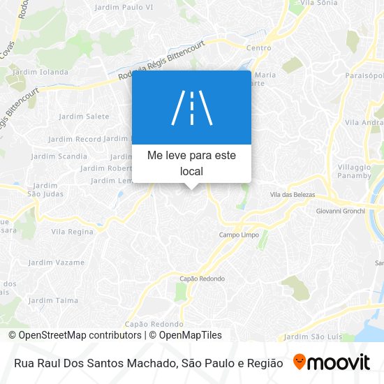 Rua Raul Dos Santos Machado mapa