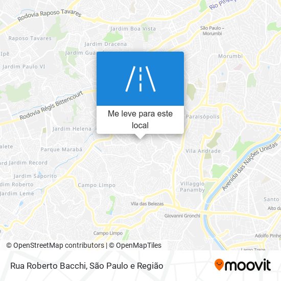 Rua Roberto Bacchi mapa