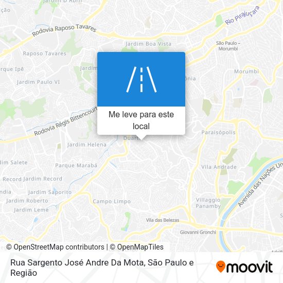 Rua Sargento José Andre Da Mota mapa