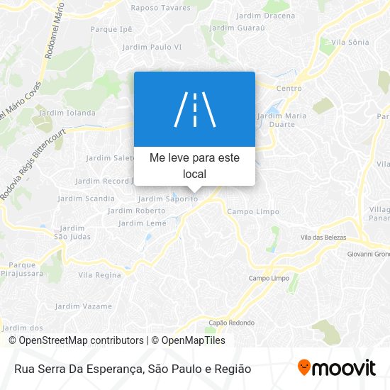 Rua Serra Da Esperança mapa