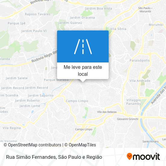 Rua Simão Fernandes mapa