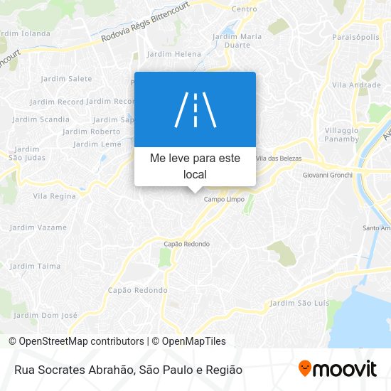 Rua Socrates Abrahão mapa