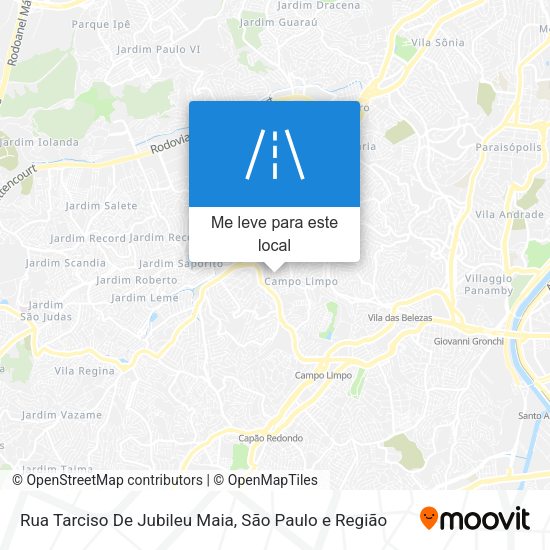 Rua Tarciso De Jubileu Maia mapa