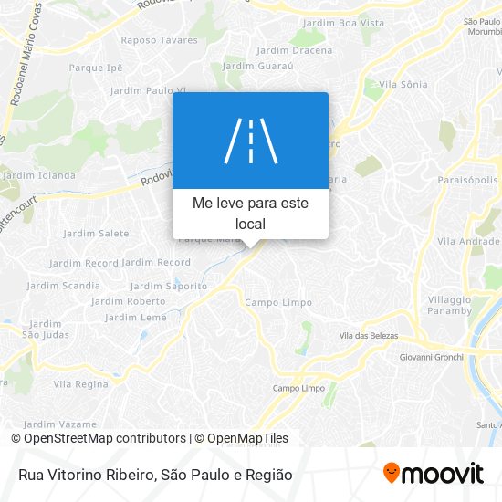 Rua Vitorino Ribeiro mapa