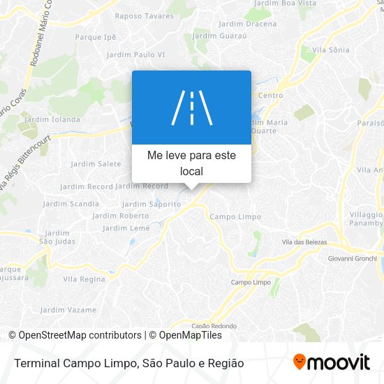Terminal Campo Limpo mapa