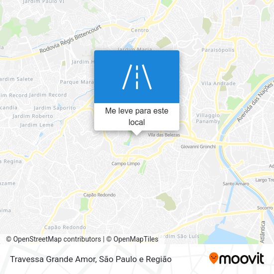Travessa Grande Amor mapa