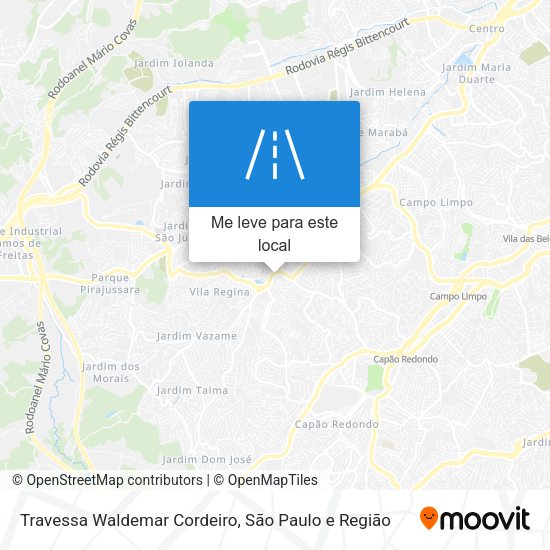 Travessa Waldemar Cordeiro mapa