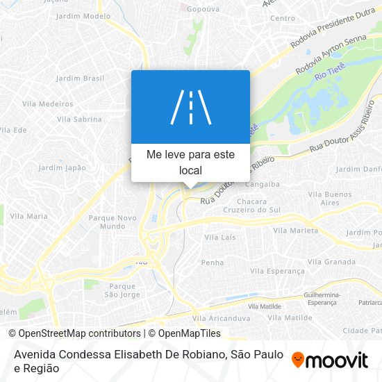 Avenida Condessa Elisabeth De Robiano mapa