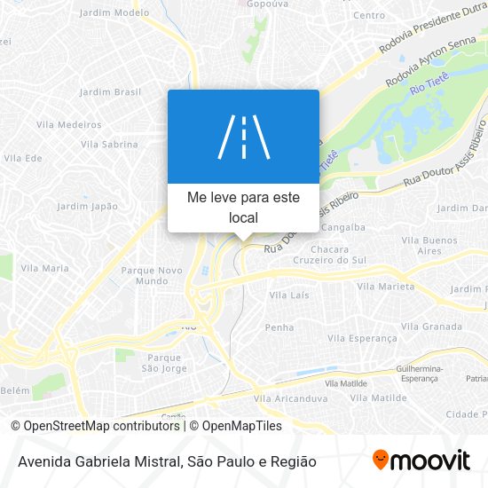Avenida Gabriela Mistral mapa