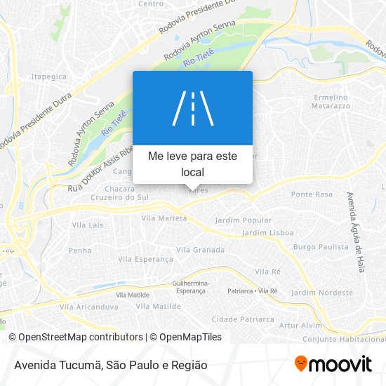 Avenida Tucumã mapa