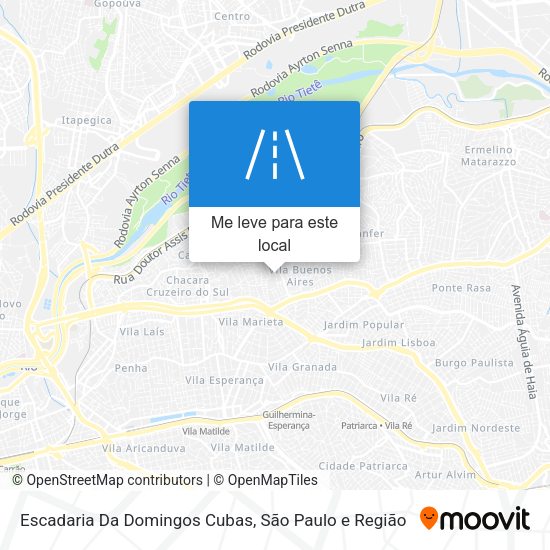 Escadaria Da Domingos Cubas mapa
