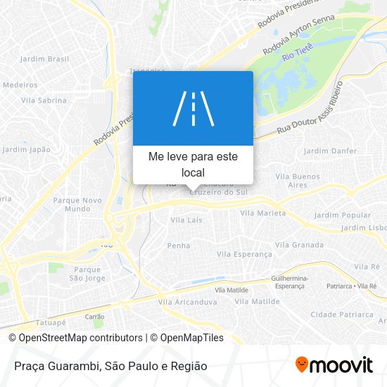 Praça Guarambi mapa