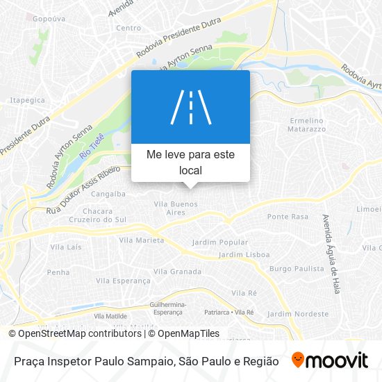 Praça Inspetor Paulo Sampaio mapa