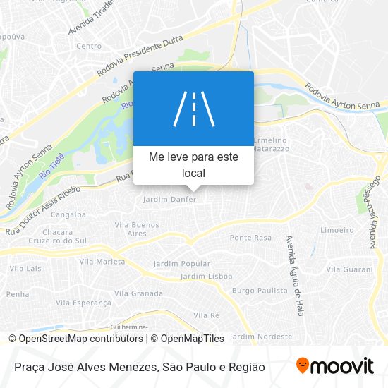 Praça José Alves Menezes mapa