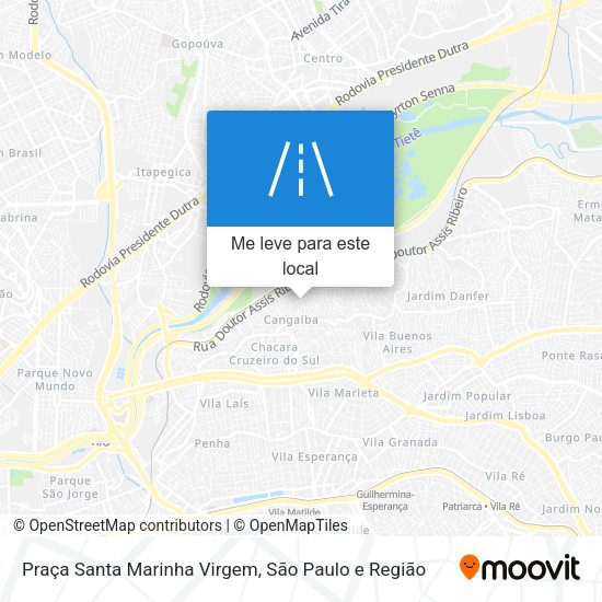 Praça Santa Marinha Virgem mapa
